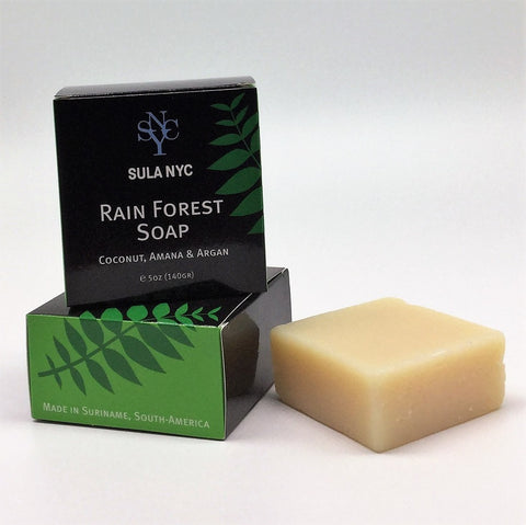 Box Rain Forest Soap with Coconut, Amana & Argan Oil